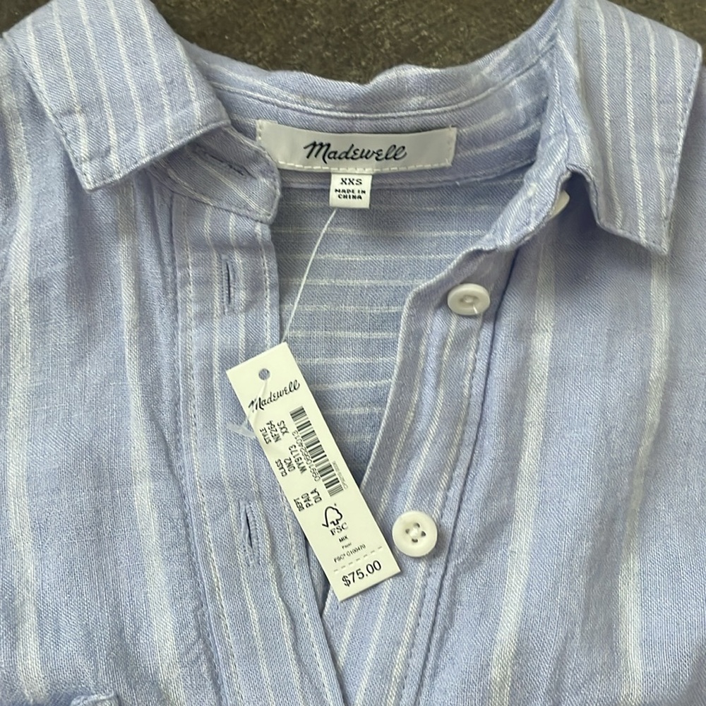 Madewell summer loose fit top size xxs - Picture 2 of 6